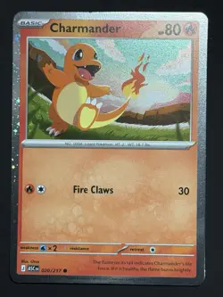 SWIRL 🌀💫 Charmander 020/217 Cosmos Holo Ascended ASC Pokemon Card NM - Image 3