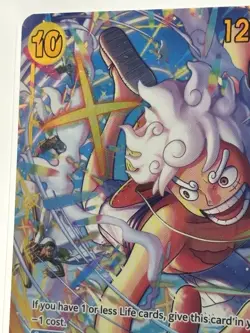 Bandai Monkey.D.Luffy EB04-061 alt art Secret Rare Foil Blocker Egghead Card - Image 2