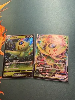 Celebi V and Celebi Vmax S-Chinese Pokemon Card Sword & Shield Set - Image 3