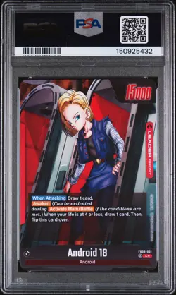 2025 DRAGON BALL SUPER CARD GAME FUSION WORLD RIVALS CLASH ANDROID 18 PSA 10 - Image 2