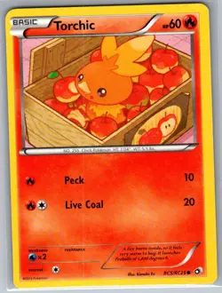 Torchic RC5/RC25 Reverse Holo Legendary Treasures - Pokemon Card - NM - Image 1