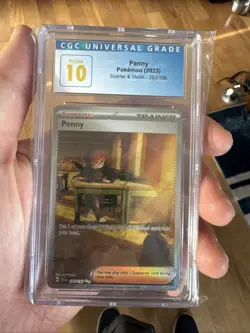 Pokemon TCG Scarlet & Violet Penny Trainer SIR Card 252/198 CGC 10 PRISTINE - Image 1