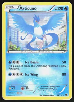 Articuno Holo 32/113 Legendary Treasures Pokemon Card DMG - Image 1