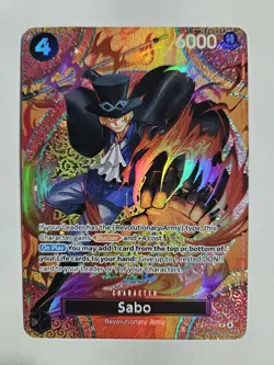 Sabo (P-105 (SP) Adventure on Kami's Island OP15-EB04 TCG English Card Foil Holo - Image 1