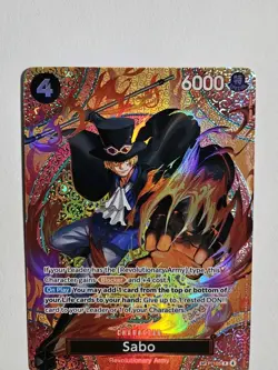 Sabo (P-105 (SP) Adventure on Kami's Island OP15-EB04 TCG English Card Foil Holo - Image 3
