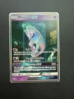 Pokemon Mewtwo GX 78/73 Shining Legends Full Art Holo Shiny Holo Rare GX Card - Image 1