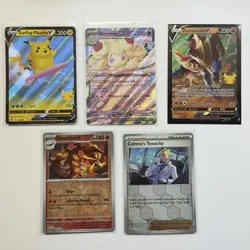Pokemon Card Lot (5 Cards) - Vintage Modern Hyper Ultra IR SIR Reverse Holo Rare - Image 1
