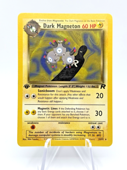 Pokemon Card - 1st Edition Dark Magneton (28/82) Team Rocket Set Rare NM - Image 1