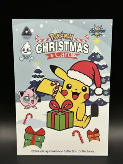 Sparkle Holo Electrode 81 - Pokemon Collectoons 2024 Christmas Card - NM - Image 2