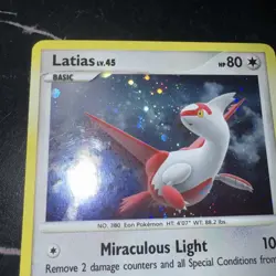 Latias 3/17 POP Series 7 Holo Swirl Pokemon TCG Card LP/MP ULTRA RARE POP PROMO - Image 3
