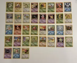 Large Base Set 2 Pokemon Lot- 80 Cards LP/MP/1 DMG - WOTC- No Holos - Image 1