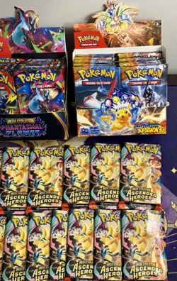 Pokemon Surging Phantasmal Ascended Booster Packs Lot 125+ Packs Incl Most Cards - Image 2