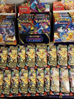 Pokemon Surging Phantasmal Ascended Booster Packs Lot 125+ Packs Incl Most Cards - Image 3