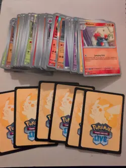 Pokemon TCG Mega Evolutions Base Set Bulk Lot & 6 Code Cards - Image 1