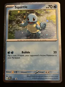 Squirtle - SVP048 - Pokemon Scarlet & Violet Promo Ultra Rare Holo Card VLP - Image 1