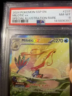Pokemon TCG Milotic EX Card 237/191 Surging Sparks Sir PSA 8 - Image 3