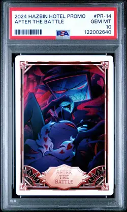 2025 HAZBIN HOTEL TRADING CARDS PROMO #PR-14 AFTER THE BATTLE PSA 10 - Image 1