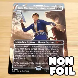 1x Lucy MacLean, Positively Armed, Fallout Secret Lair 2447, Magic, MTG NM - Image 1