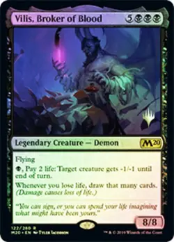 MTG Vilis, Broker of Blood - Foil - Promo Pack, Promo Pack, Near Mint, English - Image 1