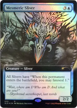 Mesmeric Sliver Extended Art Secret Lair Drop Series Magic The Gathering Foil NM - Image 1