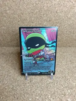 MTG Dark Leo & Shredder 0289 Showcase Foil TMNT Mythic Rare - Image 1