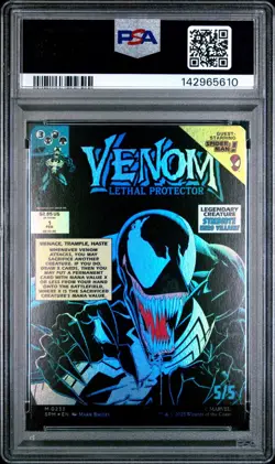2025 MTG Spider Man En Eddie Venom Lethal Classic Comic Foil #0233 PSA 10 Gem - Image 2