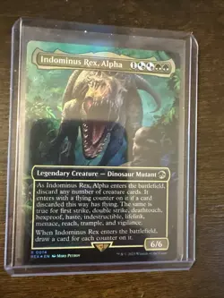 Indominus Rex, Alpha (Borderless) Universes Beyond: Jurassic World- FOIL - Image 1