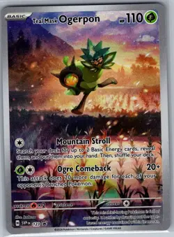 Teal Mask Ogerpon SVP 123 SV: Scarlet & Violet Promo Cards - Pokemon Card - NM - Image 1