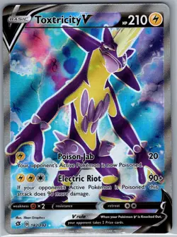 Toxtricity V 182/192 SWSH02: Rebel Clash - Pokemon Card - NM - Image 1