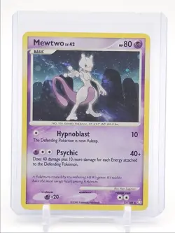 MEWTWO LV.42 2008 POKEMON DIAMOND & PEARL HOLO AWAKENED RARE 11/146 Q0481 - Image 1
