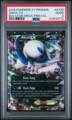 2015 POKEMON XY BLACK STAR PROMOS MEGA ABSOL-PREMIUM COLLECTION ABSOL EX PSA 2 - Image 1