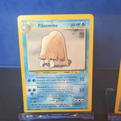 Neo Genesis Piloswine Wooper Totodile Mantine Pokemon Bulk Lot 4 LP-HP Vintage - Image 2