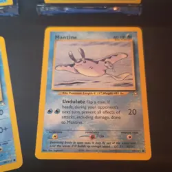 Neo Genesis Piloswine Wooper Totodile Mantine Pokemon Bulk Lot 4 LP-HP Vintage - Image 5