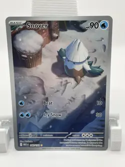Pokemon Snover MEGN Rare Regular Basic 140/132 90 HP Card 2023 - Image 1