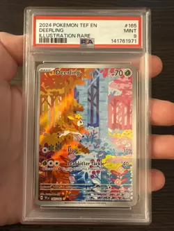 Deerling 165/162 Illustration Rare 2024 Pokemon Temporal Forces PSA 9 Mint - Image 3