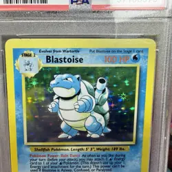 1999 Pokemon Blastoise Base Set Holo Rare PSA 8 2/102 English - DAMAGED - Image 2