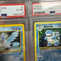 1999 Pokemon Blastoise Base Set Holo Rare PSA 8 2/102 English - DAMAGED - Image 4
