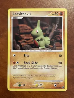 Pokemon-Larvitar-Stormfront 63/100-YUKA MORII-NM - Image 1