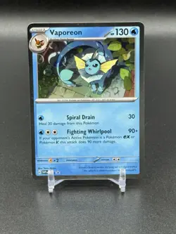 2025 POKEMON SVP EN-SV BLACK STAR PROMO #168 VAPOREON - Image 1