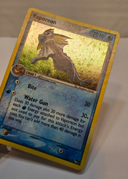 Vaporeon 6/17 Holo Rare POP Series 3 Pokemon 1551 - Image 3