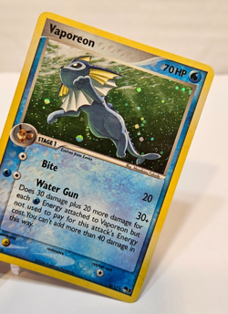 Vaporeon 6/17 Holo Rare POP Series 3 Pokemon 1551 - Image 4