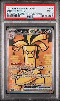 2023 POKEMON PAR EN-PARADOX RIFT SPECIAL ILLUSTRATION RARE GHOLDENGO EX PSA 9 - Image 1