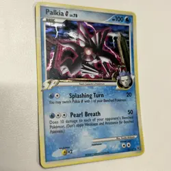 Pokemon Palkia G lvl 78 12/127 Platinum Holo Rare English 2009 NM - Image 1