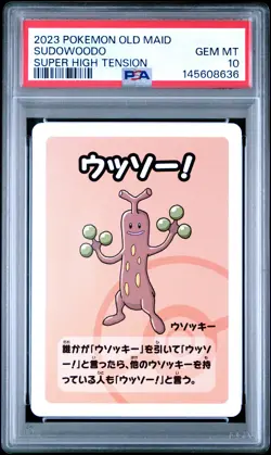 2023 POKEMON OLD MAID SUPER HIGH TENSION SUDOWOODO PSA 10 - Image 1