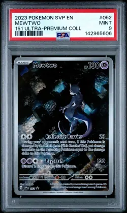 2023 Pokemon SVP En Mewtwo 151 Ultra Premium Collection #052 PSA 9 Mint - Image 1