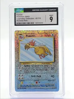 FEAROW 2002 POKEMON LEGENDARY COLLECTION REVERSE HOLO MINT 42/110 CGC 9 Q2689 - Image 1