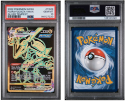 2022 Pokemon SWSH Silver Tempest Rayquaza VM Trainer Gallery #TG29/TG30 PSA 10 - Image 1