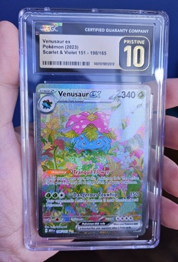 Pokemon - Venusaur ex 198/165 - Scarlet & Violet 151 - CGC Pristine 10 - Image 1
