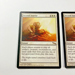 MTG Magic the Gathering Second Sunrise (20/306) Mirrodin X3 LP Magic Cards - Image 2