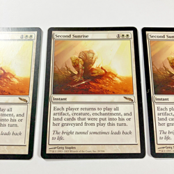 MTG Magic the Gathering Second Sunrise (20/306) Mirrodin X3 LP Magic Cards - Image 3